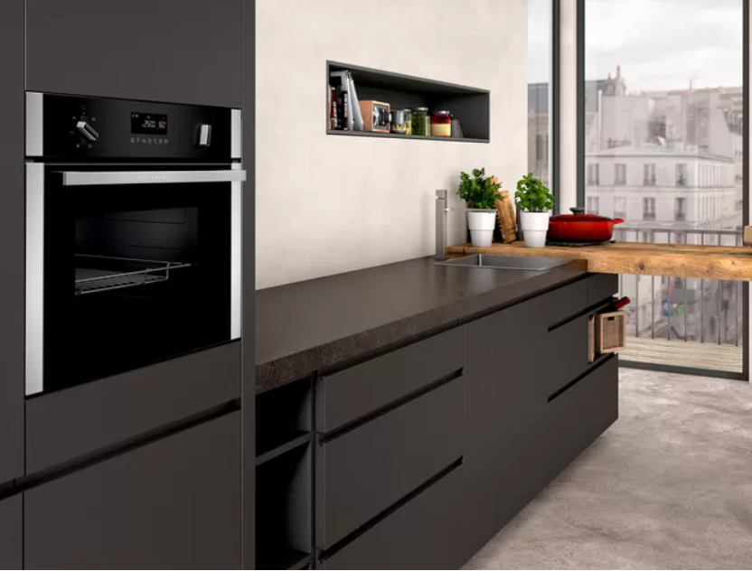 NEFF N 50 Horno con microondas 45 cm Ancho 60 cm, Acero inoxidable  C1AMG84N0 (Solicitar estimación de entrega) - Cocinas italianas en  Lanzarote | Área Estudio Cocinas